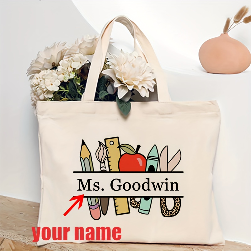 Women'S Best Bags For Travel - Borsa tote personalizzata con motivo nome