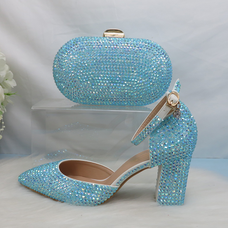 Women Bags And Shoes - 2025 Nuovo arrivo Blu Verde AB
