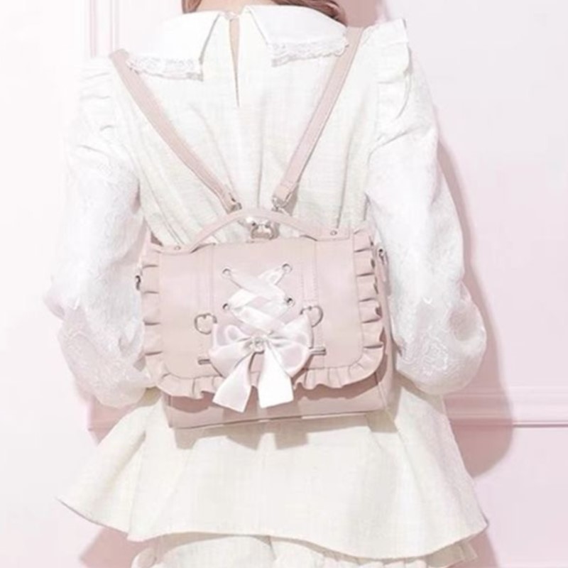 Women'S Xl Bags - Dolce fiocco rosa Mochila donna Fairyocre