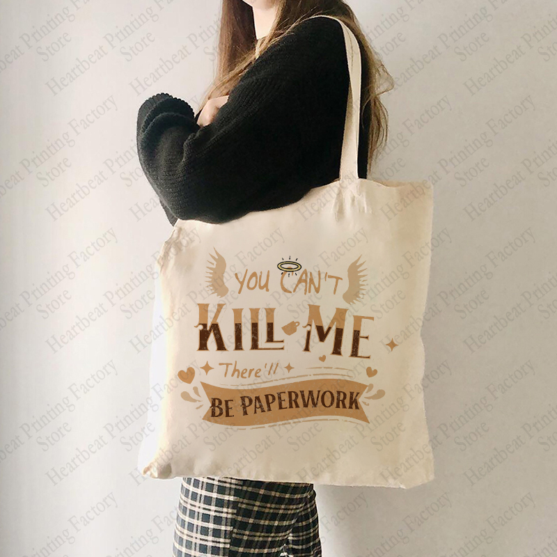Women'S Best Bags For Travel - Azirapale Good Omens Pattern Tote Bag