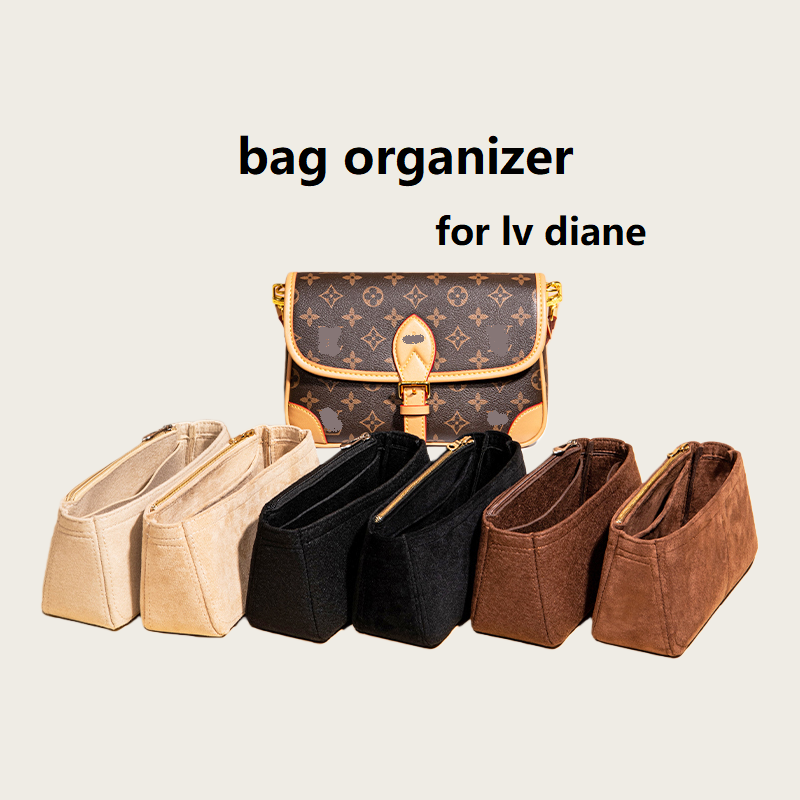 Women Bags Lv - Organizer per borsa in pelle scamosciata