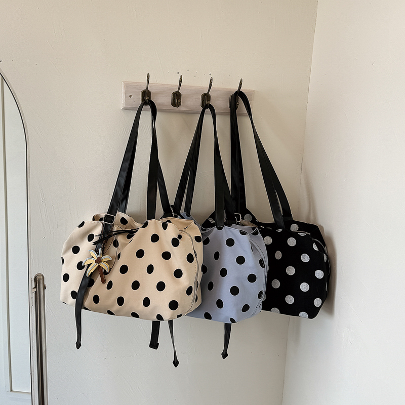 Women Handheld Bags - Borsa Tote Multistrato in Tela a