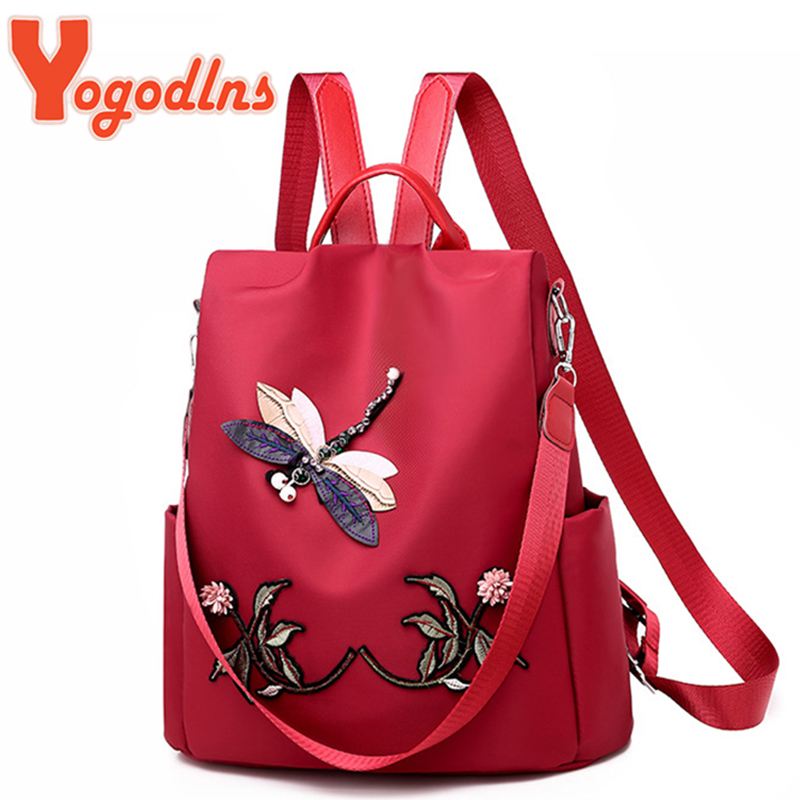 Women'S Xl Bags - Yogodlns Zaino ricamato alla moda Borsa