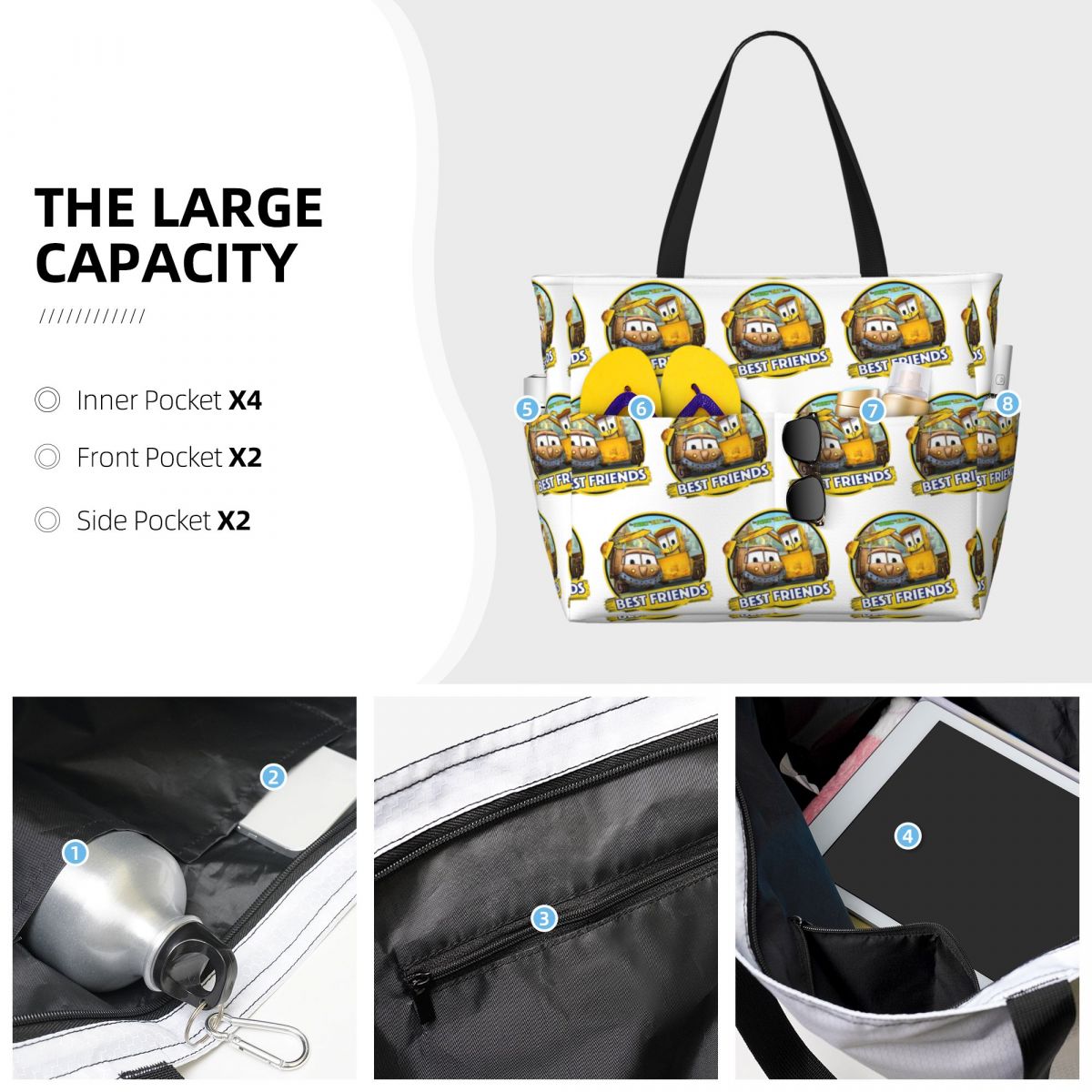 Borsa tote da spiaggia Stinky  - Women'S Best Bags For Travel recensione e prezzo