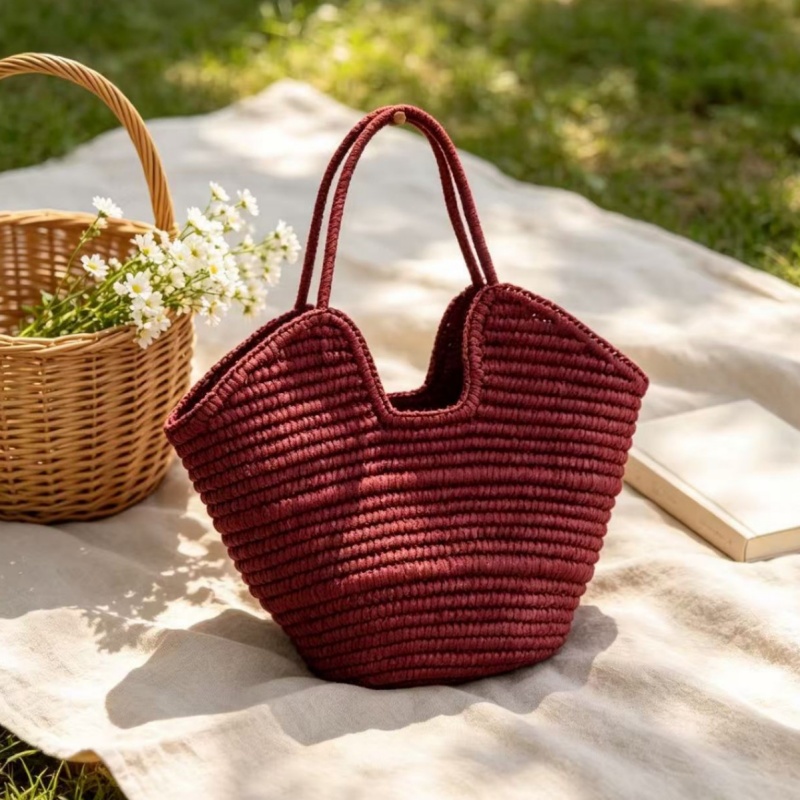 Borsa Tote in Paglia Intreccia - Women Bags Handmade recensione e prezzo