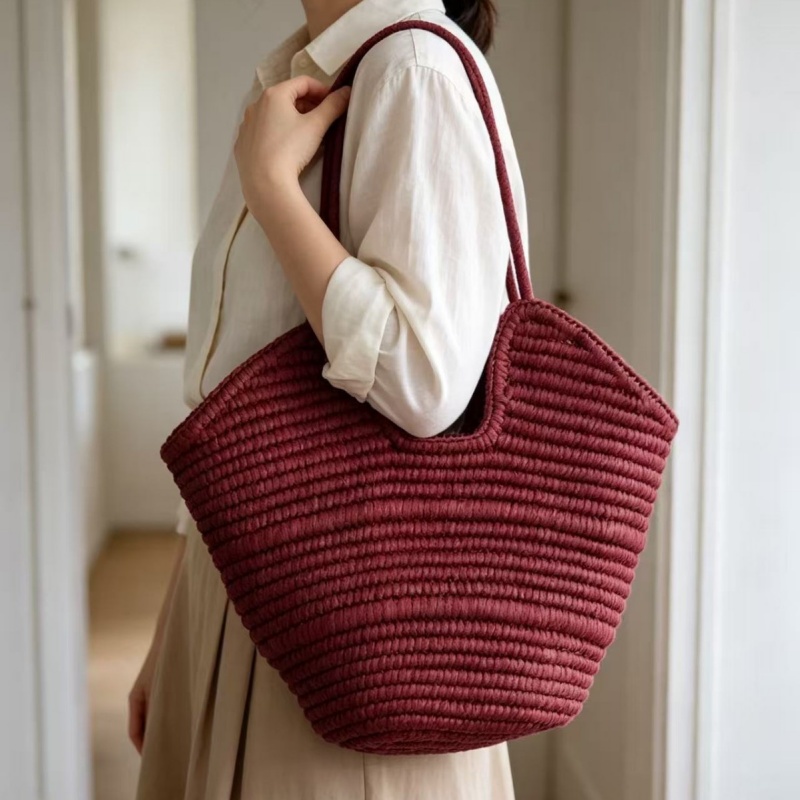 Borsa Tote in Paglia Intreccia - Women Bags Handmade recensione e prezzo