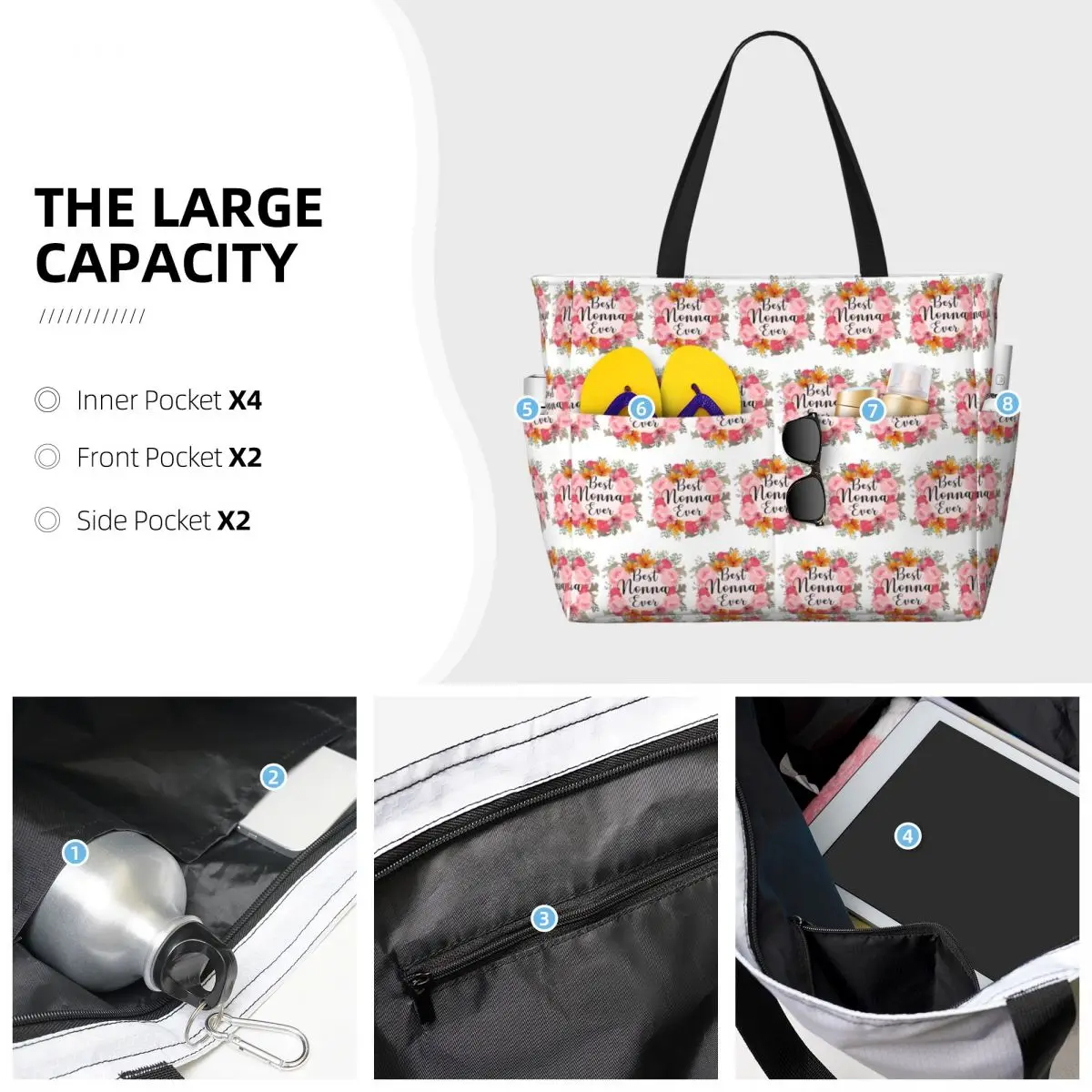 Borsa tote da spiaggia diverte - Women'S Best Bags For Travel recensione e prezzo