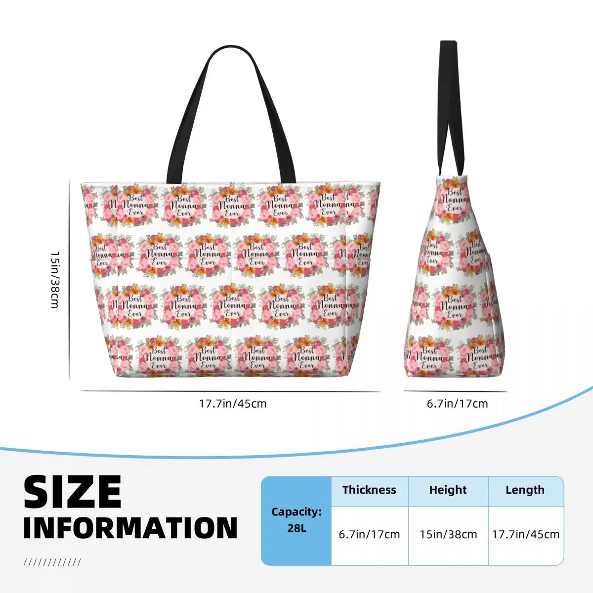 Borsa tote da spiaggia diverte - Women'S Best Bags For Travel recensione e prezzo