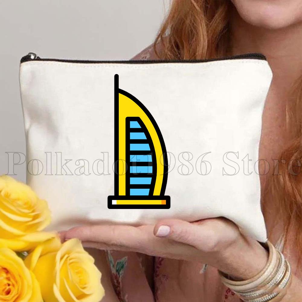 Borsa in tela Burj Khalifa con - Women Bags Uae recensione e prezzo
